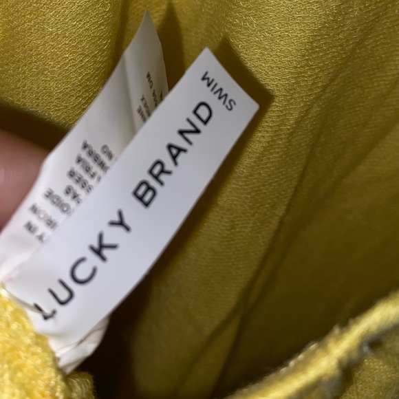 Lucky Brand Swim, Yellow swim suit cover up NWT - Picture 3 of 5